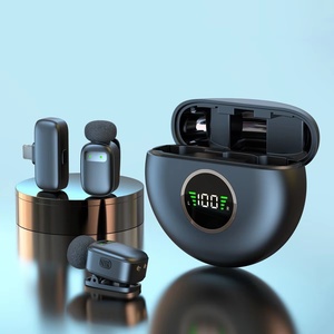 ไมโครโฟนไร้สายแบบหนีบปกเสื้อ K20 ไมโครโฟนคอนเดนเซอร์แบบรอบทิศทางสำหรับการบันทึกเสียงสำหรับการสัมภาษณ์ วิดีโอ พอดแคสต์ - Product Image 2