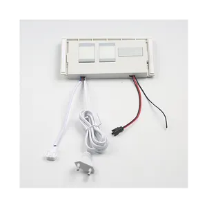 Hot Three Colors Defogger Anti Fog Dimmer Digital Clock Screen Led Strip Lamp Bathroom Mirror Touch Switches