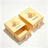 Boîte d'expédition pliable personnalisée en carton mat avec finition UV pour emballage alimentaire (gâteaux, biscuits, brownies, cookies, donuts)