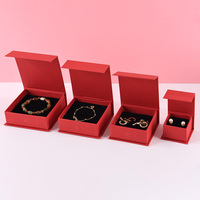 Boîte d'emballage pour boucles d'oreilles en carton personnalisée avec anneau rabattable, boîte à bijoux en papier avec aimant et logo