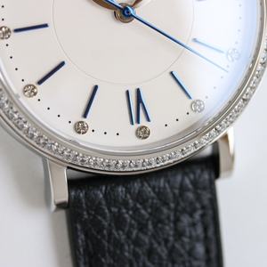 Montre de luxe personnalisée pour homme d'affaires, automatique, mécanique, de haute qualité, avec cadran à phases lunaires, diamants et calendrier. - Product Image 2