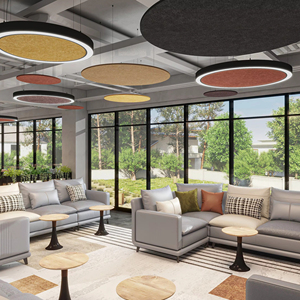 Dịch vụ chuyên nghiệp Acoustic Bảng điều chỉnh Ultra Slim Tiếng Ồn Giảm LC4080-900 <span class=keywords><strong>LED</strong></span> Halo Vòng tròn ánh sáng đối với trang chủ - Product Image 5