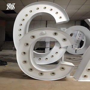 Enseigne 3d étanche lumineuse Led noire Marquee Letter Marquee Letters Greek Letters - Product Image 2