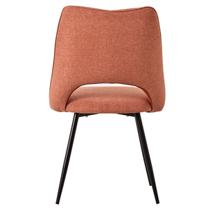 Chaise de salle à manger en gros, style moderne, restaurant nordique, velours <span class=keywords><strong>italien</strong></span>, tissu de luxe, cuisine, revêtement en or, pieds en métal, hôtel - Product Image 4