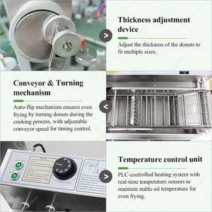 Máquina Extrusora <span class=keywords><strong>para</strong></span> <span class=keywords><strong>Hacer</strong></span> Loukoumades, <span class=keywords><strong>Donas</strong></span> Infladas con Levadura, de Enchufe Eléctrico y Funcionamiento Manual, Marca Linkrich - Product Image 6