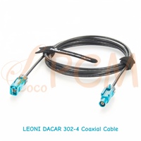 Cable de extensión coaxial FAKRA RF a prueba de agua IP67 para navegación GPS estéreo de coche Original Rosenberger 59Z176-C01-Z a 59Z163-003-Z