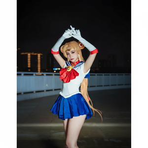 Costume de combattante magique Sailor Moon pour filles avec short, en polyester, pour Halloween et jeux de rôle pour enfants - Product Image 6