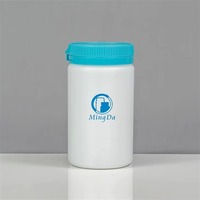 Flacon de pilules en HDPE de 160 ml avec bouchon anti-effraction, conteneur pour capsules et comprimés de suppléments vitaminiques, emballage personnalisé en couleur