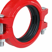 Raccords de tuyauterie en fonte ductile pour la protection incendie, raccord flexible standard, système d'incendie à gicleurs, accessoire d'équipement de lutte contre l'incendie