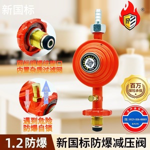 Vanne de réduction de pression GPL 220 mm 87 mm avec manomètre pour bouteille de gaz, norme nationale, action directe, passage direct - Product Image 2