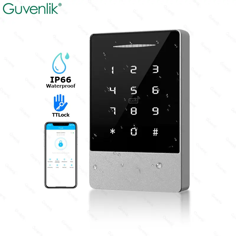 Guvelink TTlock Keypad sentuh, sistem kontrol akses elektronik biometrik, sistem akses kontrol waktu kehadiran