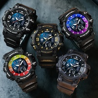 Jam Tangan Sport Kronograf Digital Multifungsi SMAEL 8049 Terbaru dengan Layar Bercahaya, Alarm, Mesin Quartz Jepang, Tahan Air 5ATM