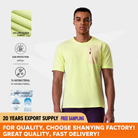 Chemises décontractées à carreaux pour hommes, taille américaine, t-shirts à manches courtes avec poche, coupe ample, pour la gym et le fitness, col rond, grande taille, respirant