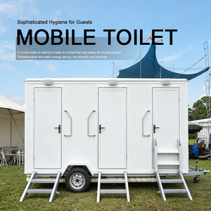 Toilettes portables modulaires préfabriquées en acier de haute qualité, design moderne, écologiques, durables, pour usage extérieur, avec porte de sécurité, faciles à assembler 1 - Product Image 1