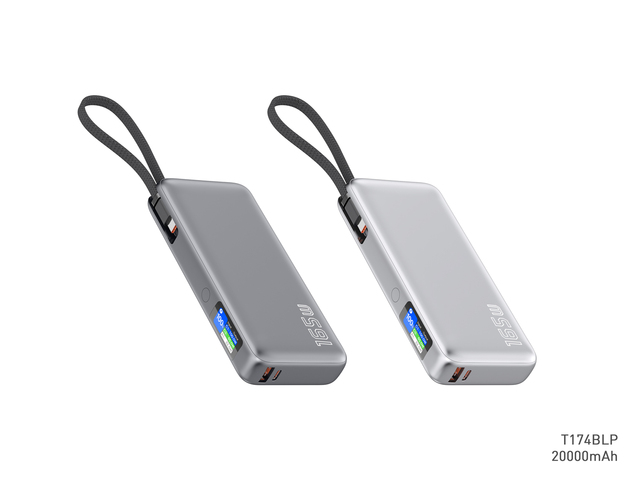 New Product Customized Logo PD130W 20000mAh Portable Power Bank Built-in Cable Watch Charging Power Banks for Laptop Computer