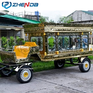 Factory Popular Retro Horse--drawn Funeral Carriage Coffin Car Hearse and <b>Trailer</b> Hearse Manufacturers Funeral Chariot - Product Image 3