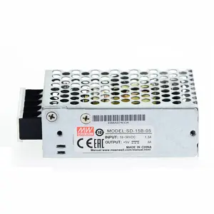 DC to DC SD-15B-24 24VDC 15W 0.625A high reliability meanwell power supply