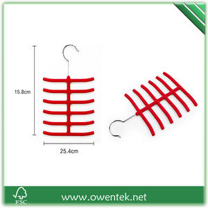 OWENTEK 6-Schichtiger Edelstahl Rutschfester PVC-Krawatten-Gürtel-Schal-Aufhänger für Badezimmer Küche Wohnzimmer Gewürzaufbewahrung - Product Image 3