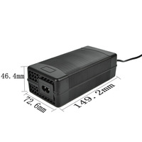 Chargeur de batterie LiFePO4 14,6 V 10 A pour batteries au phosphate de fer et de lithium 12 V, charge rapide intelligente, haute efficacité, indicateur LED