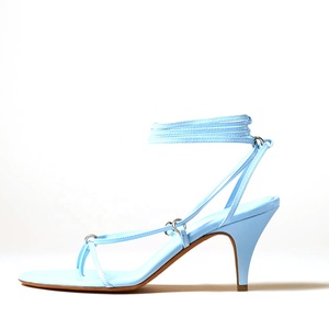 Slim Skinny Strappy Kitten Tacones altos <span class=keywords><strong>Zapatos</strong></span> para mujeres Tacones Sandalias Sexy Lace Up - Product Image 3