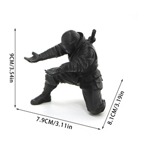 Figurines d'anime personnalisées créatives imprimées en 3D, figurine de ninja de dessin animé, modèle multi-tailles, support de rangement pour stylos, article de bureau - Product Image 4