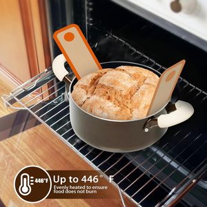 Lisen Reusable <b>Silicone</b> Bread <b>Baking</b> Mat Kit with Bread Sling and Long Handle for Dutch Oven - Product Image 4