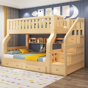 Camas Infantiles de <span class=keywords><strong>Madera</strong></span> Maciza para el Hogar, Muebles de Dormitorio, Muebles Escolares, Cama Alta, Litera de Princesa para Niñas - Product Image 4