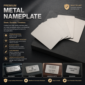 Lastra Metallica Personalizzata Multiformato per Macchina Incisione Laser, Codice QR, Test, Lastra Vuota in Alluminio, Targhetta, Biglietto da Visita - Product Image 3