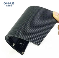Écran LED flexible de qualité muséale, module souple P3 P4 pour galeries courbes, murs d'art en spirale et expositions immersives