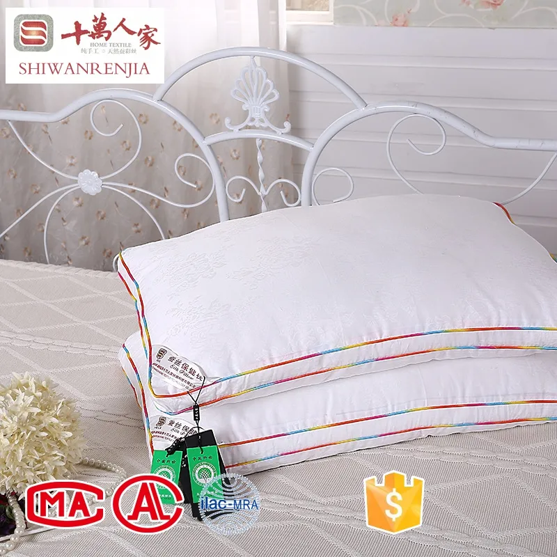 Silk pillow 51cm*91cm (20*36 inch),1.6kg,100% mulberry silk filling pillow for home / hotel China suppliers