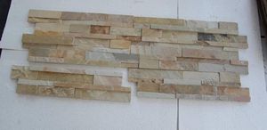 แผ่นผนังหินธรรมชาติทรงสี่เหลี่ยมรูปตัว Z แผ่นไม้วีเนียร์ติดผนังภายนอกผนังผนังผนังผนังอาคารวัฒนธรรมสินค้าจำนวนมากทำด้วยมือ - Product Image 2