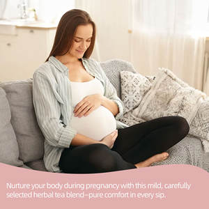 Té Orgánico para el Bienestar Prenatal, Alivio de las Náuseas, Mezcla Herbal Calmante de Jengibre, Hoja de Frambuesa y Menta, Infusión Fría, 15 Bolsitas - Product Image 3