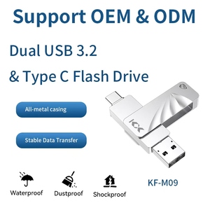 แฟลชไดรฟ์ USB 3.2 Type-C แบบสองพอร์ต ความจุ 32GB 64GB 128GB 256GB สำหรับโทรศัพท์และคอมพิวเตอร์  วัสดุโลหะ เหมาะเป็นของขวัญทางธุรกิจ  แฟลชไดรฟ์แบบกำหนดเองได้ - Product Image 2