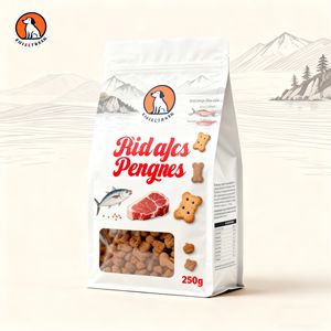 Sacs personnalisés à fermeture éclair, sacs debout <span class=keywords><strong>pour</strong></span> le marché des animaux de compagnie, emballage de friandises <span class=keywords><strong>pour</strong></span> animaux de compagnie, sacs thermoscellables, sacs à fond plat, sacs à fermeture quadrilatérale <span class=keywords><strong>pour</strong></span> aliments <span class=keywords><strong>pour</strong></span> animaux de compagnie - Product Image 2