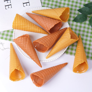 Modèle de cornet de crème glacée simulé à faire soi-même, accessoires pour cornets de crème glacée simulés, coque de cornet de crème glacée inclinée - Product Image 3