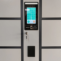 Armoire de rangement moderne express en métal casier de reconnaissance faciale à broches intelligentes pour l'extérieur casier électronique intelligent de supermarché en acier
