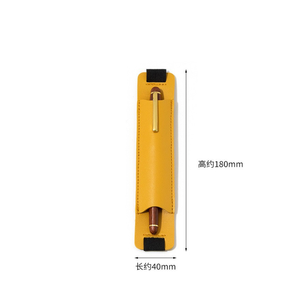 Porte-crayon en cuir PU cahier de livre élastique élastique boucle pince à stylo Portable porte-stylo pour ordinateur portable - Product Image 3