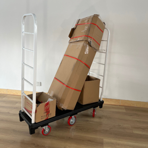 Supermercado U Boat Parcel Picking Twin Transport Cart Almacén Trolley Uboat Cart - Product Image 1