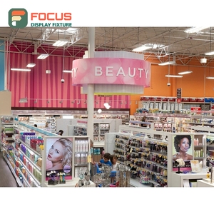 Présentoir de Luxe pour Cheveux Naturels en Bois et Verre, Étagère Multi-Niveaux pour Magasin - Product Image 4