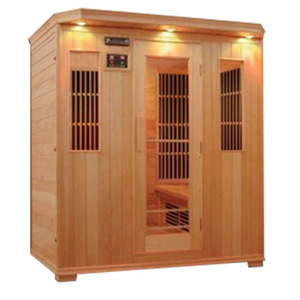 Sauna familiar móvil de <span class=keywords><strong>infrarrojos</strong></span> lejanos para cuatro personas con <span class=keywords><strong>panel</strong></span> de control por computadora y madera maciza de hemlock - Product Image 3