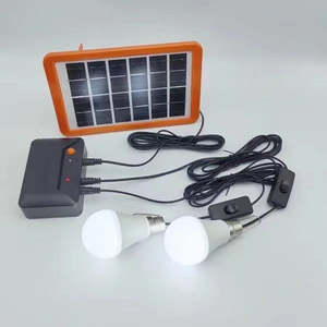 2025 mới năng lượng mặt trời năng lượng Kit 4000mAh pin lớn 3W 3m cáp USB đầu ra năng lượng mặt trời hệ thống chiếu sáng năng lượng mặt trời năng lượng Kit + 2led bóng đèn - Product Image 4