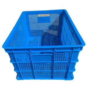 ลังพลาสติกสีน้ำเงิน 765x563x410 มม. แบบตาข่าย ซ้อนได้ กล่องพลาสติก HDPE ผลิตด้วยวิธีฉีดขึ้นรูป วัสดุใหม่ - Product Image 5