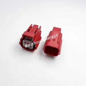 0.6mm Male Female Waterproof Red OBD2 Adapter Wire Connectors Waterproof Auto Connector DJ7065YA-0.6-21