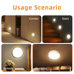 ไฟกลางคืน LED อัจฉริยะไร้สายแบบชาร์จใหม่ ปี 2026 พร้อมเซ็นเซอร์ตรวจจับความเคลื่อนไหว RGB ติดผนังด้วยแม่เหล็ก สำหรับบ้าน บันได ตู้เสื้อผ้า ตู้เก็บของ - Product Image 6