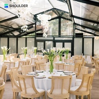 Tentes de mariage de luxe personnalisées en aluminium imperméables, tentes de réception de grande envergure pour cérémonies de mariage en plein air et événements