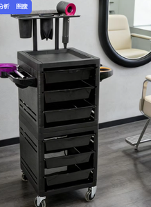 Beauty Professional Hair Salon Furniture Chair Head Spa Bed Led Mirror Trolley Reception <b>Desk</b> Waiting Sofa Salon Furniture Set - Product Image 5