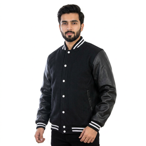Vestes de baseball Varsity, broderies OEM, patchs personnalisés, fabrication au Pakistan, veste graffiti pour hommes, veste de baseball - Product Image 1