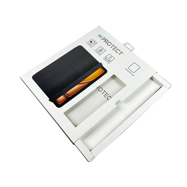 White Eco-friendly Recyclable Art Paper Folders Tablet Case Magnetic Closure Customizable Universal Pro Consumer Electronics