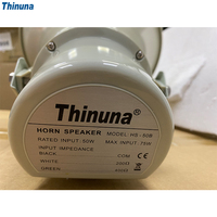Altavoz de Bocina Exterior de Aluminio Thinuna HS-50B 100V 50W, Sistema de Megafonía, Altavoz y Sirena de Bocina para Mezquita