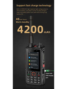 W6PRO-DMR-U ANYSECU Carte SIM Talkie-walkie PDMR Numérique Analogique UHF PoC Audroid RealPTT Zello Support Radio Portable L822 - Product Image 4